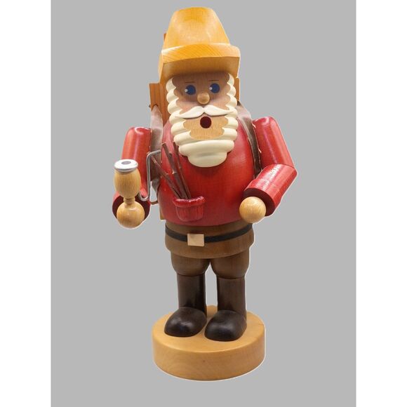 Handcrafted KWO Erzgebirge SMOKER German Made Basket Salesman Incense Burner - Picture 1 of 15